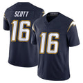 Pouc LA.Chargers #16 J.K. Scott Player Navy Vapor F.U.S.E. Limited Home Game Stitched Jerseys