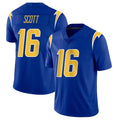 Pouc LA.Chargers #16 J.K. Scott Player Royal Limited Vapor Home Game Stitched Jerseys