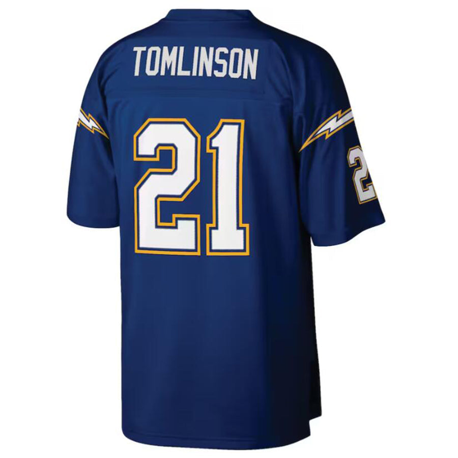 Pouc LA.Chargers #21 LaDainian Tomlinson Mitchell & Ness Navy Retired Player Legacy Replica Jersey Stitched Jerseys