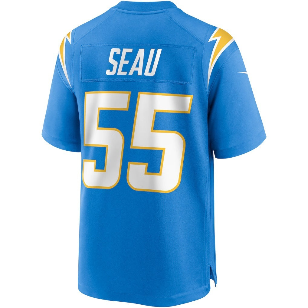 Pouc LA.Chargers #55 Junior Seau Powder Blue Game Retired Player Stitched Jerseys
