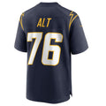Pouc LA.Chargers #76 Joe Alt Navy 2024 Draft First Round Pick Player Game Jersey American Stitched Jerseys