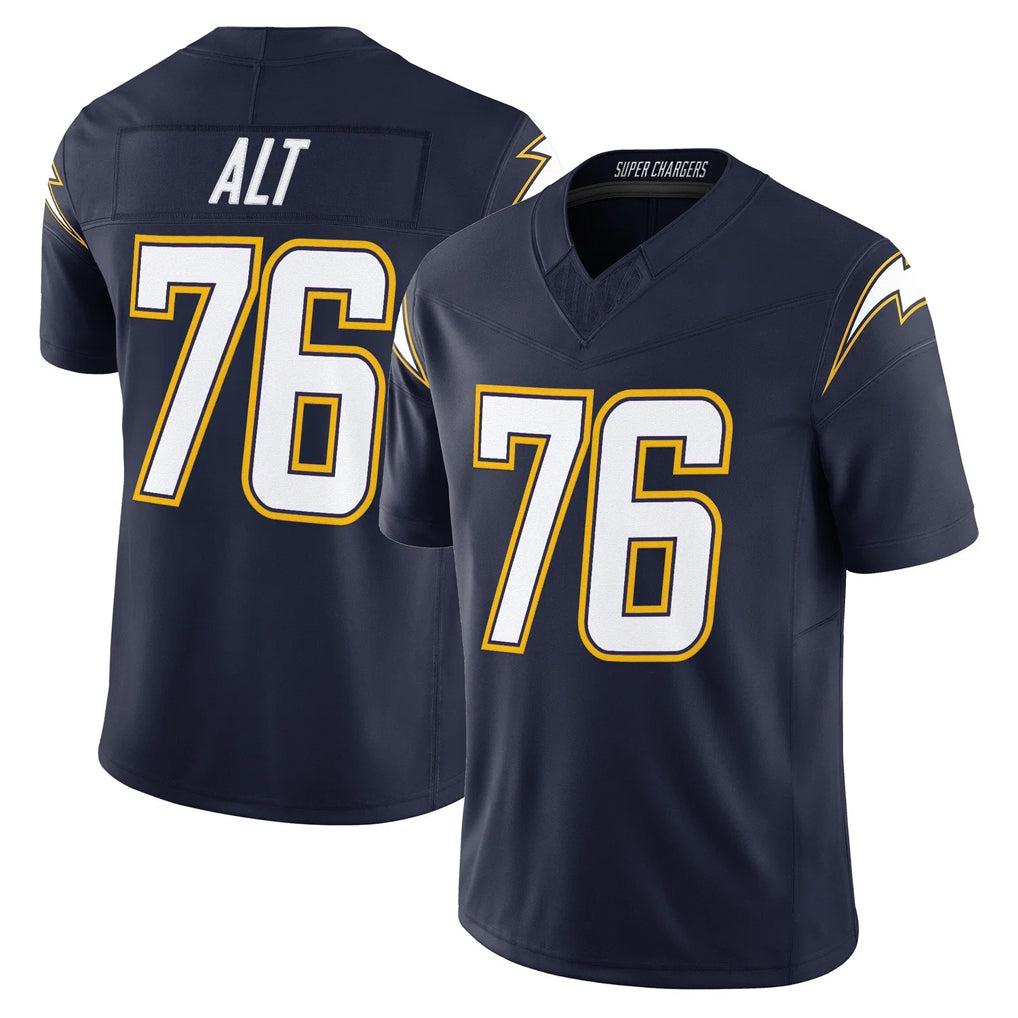 Pouc LA.Chargers #76 Joe Alt Player Navy Vapor F.U.S.E. Limited Home Game Stitched Jerseys