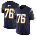 Pouc LA.Chargers #76 Joe Alt Player Navy Vapor F.U.S.E. Limited Home Game Stitched Jerseys