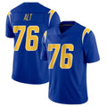Pouc LA.Chargers #76 Joe Alt Player Royal Limited Vapor Home Game Stitched Jerseys
