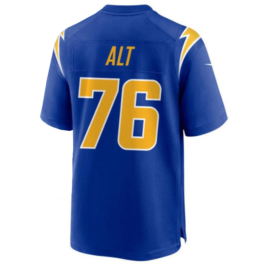 Pouc LA.Chargers #76 Joe Alt Royal Alternate Player Game Jersey American Stitched Jersey