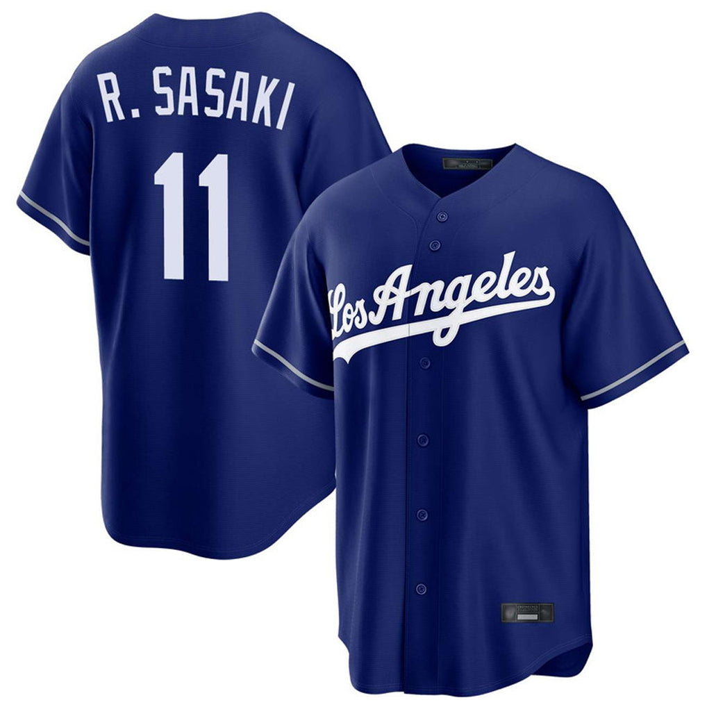 Pouc LA.Dodgers #11 Roki Sasaki Player Royal Game Stitched Jerseys