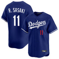 Pouc LA.Dodgers #11 Roki Sasaki Player Royal Limited Home Stitched Jerseys
