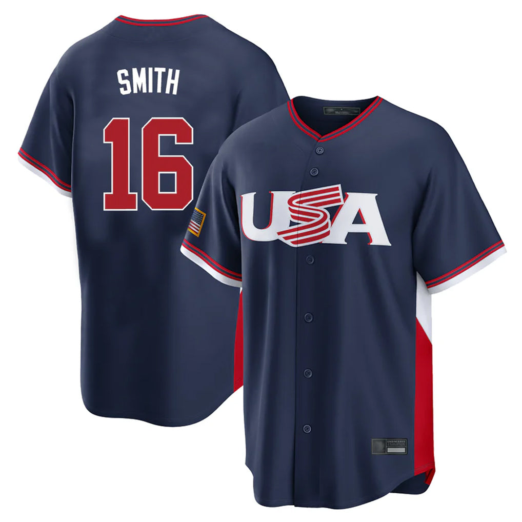 Pouc LA.Dodgers #16 Will Smith Player Navy USA 2026 World Classic Limited Home Stitched Jerseys