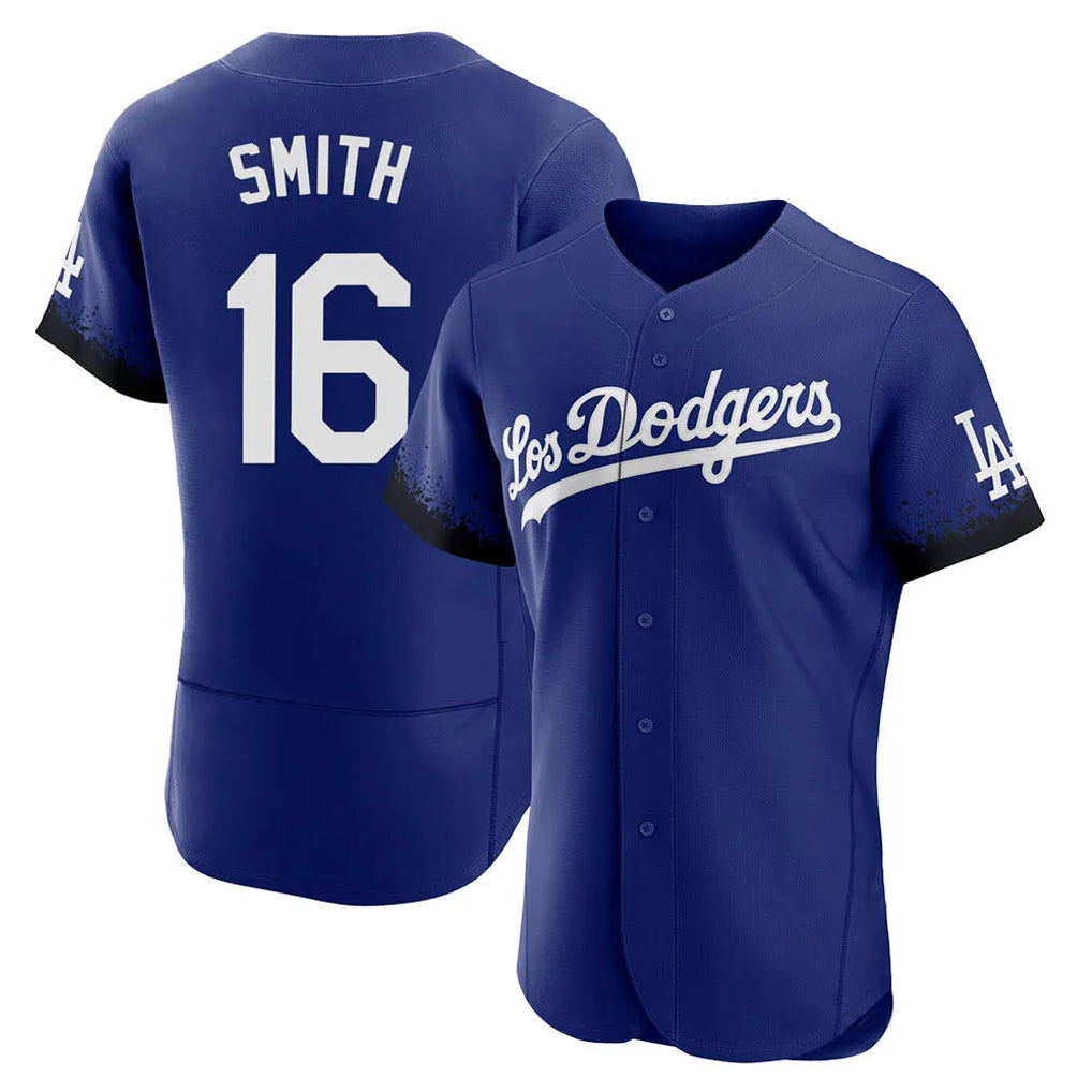 Pouc LA.Dodgers #16 Will Smith Player Royal City Connect Elite Home Stitched Jerseys