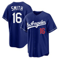 Pouc LA.Dodgers #16 Will Smith Player Royal Game Home Stitched Jerseys