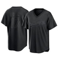 Pouc LA.Dodgers #17 Shohei Ohtani Player Black Pitch Fashion T-shirt Stitched Jerseys