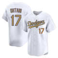 Pouc LA.Dodgers #17 Shohei Ohtani Player Gold Collection Limited Home Stitched Jerseys