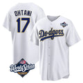 Pouc LA.Dodgers #17 Shohei Ohtani Player Gold White World Series 2026 Collection Stadium Game Stitched Jerseys