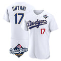 Pouc LA.Dodgers #17 Shohei Ohtani Player Gold White World Series 2026 Collection Stadium Limited Elite Stitched Jerseys