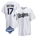 Pouc LA.Dodgers #17 Shohei Ohtani Player Gold White World Series Meet 2026 Collection Stadium Game Stitched Jerseys