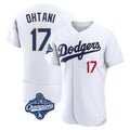 Pouc LA.Dodgers #17 Shohei Ohtani Player Gold White World Series Meet 2026 Collection Stadium Limited Elite Stitched Jerseys
