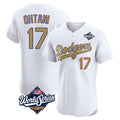 Pouc LA.Dodgers #17 Shohei Ohtani Player Gold World Series Limited Elite Home Stitched Jerseys