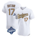 Pouc LA.Dodgers #17 Shohei Ohtani Player Gold World Series Meet Limited Elite Home Stitched Jerseys