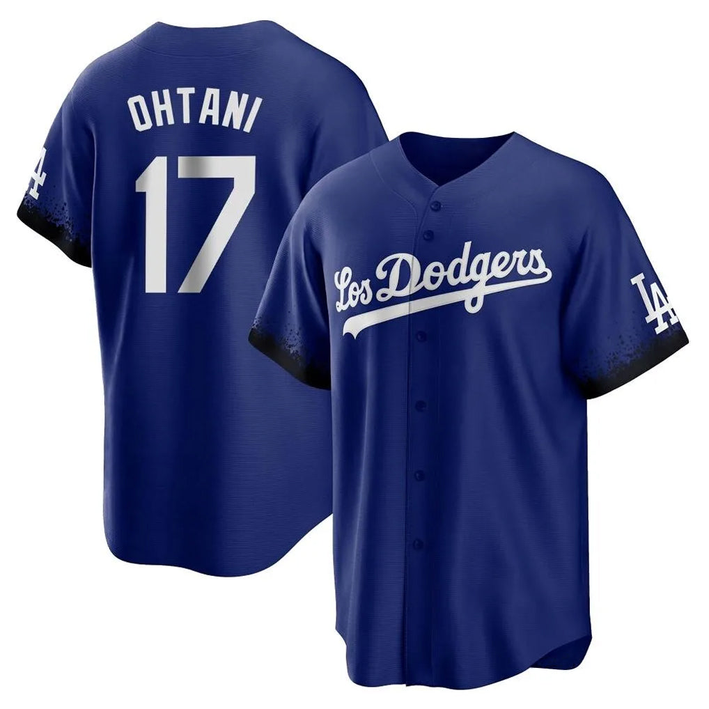 Pouc LA.Dodgers #17 Shohei Ohtani Player Royal City Connect Home Game Stitched Jerseys