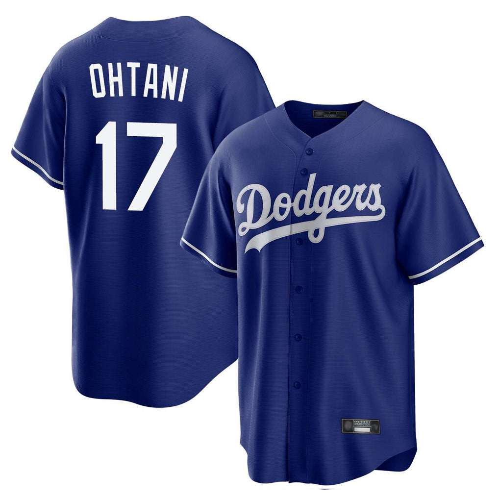 Pouc LA.Dodgers #17 Shohei Ohtani Player Royal Home Game Stitched Jerseys