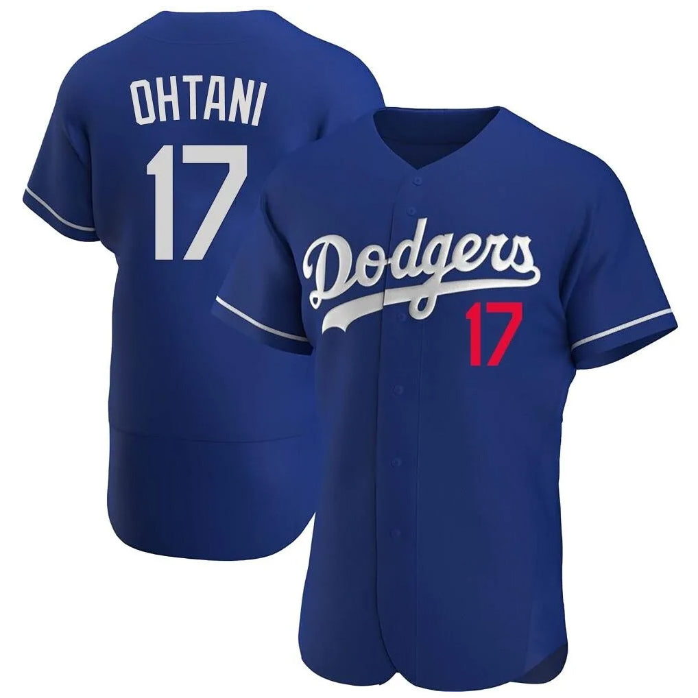 Pouc LA.Dodgers #17 Shohei Ohtani Player Royal Limited Elite Home Stitched Jerseys
