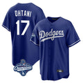 Pouc LA.Dodgers #17 Shohei Ohtani Player Royal World Series Meet Home Game Stitched Jerseys