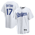 Pouc LA.Dodgers #17 Shohei Ohtani Player White Game Home Stitched Jerseys