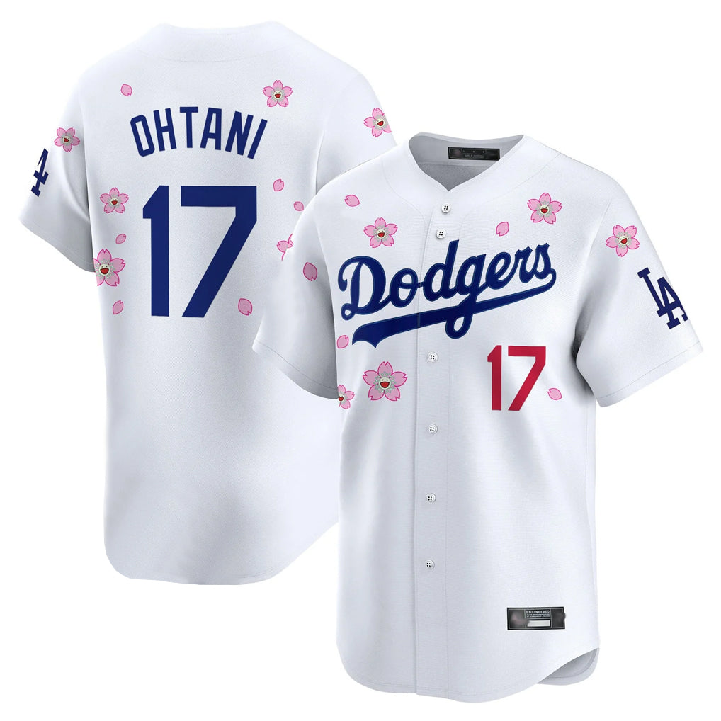 Pouc LA.Dodgers #17 Shohei Ohtani Player White Tokyo Series Vapor Premier Limited Stitched Jerseys