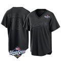 Pouc LA.Dodgers #18 Yoshinobu Yamamoto Player Black World Series Pitch Fashion T-shirt Stitched Jerseys