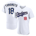 Pouc LA.Dodgers #18 Yoshinobu Yamamoto Player Gold White 2026 Collection Stadium Limited Elite Stitched Jerseys