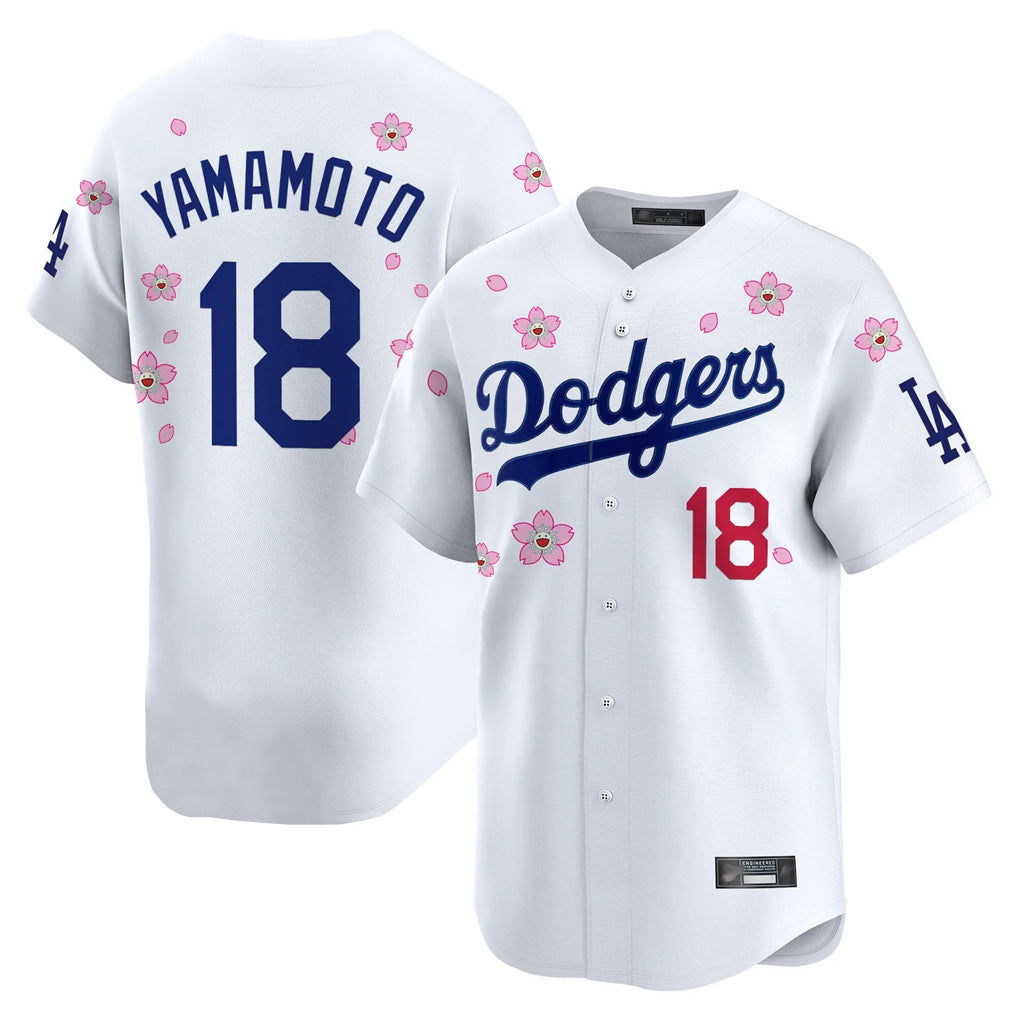 Pouc LA.Dodgers #18 Yoshinobu Yamamoto Player White Tokyo Series Vapor Premier Limited Stitched Jerseys