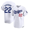 Pouc LA.Dodgers #22 Clayton Kershaw Player White Limited Home Stitched Jerseys