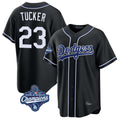 Pouc LA.Dodgers #23 Kyle Tucker Player Black World Series Meet Carbon Limited Home Stitched Jerseys