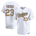 Pouc LA.Dodgers #23 Kyle Tucker Player Gold Collection Limited Home Stitched Jerseys
