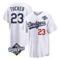 Pouc LA.Dodgers #23 Kyle Tucker Player Gold White World Series 2026 Collection Stadium Limited Stitched Jerseys
