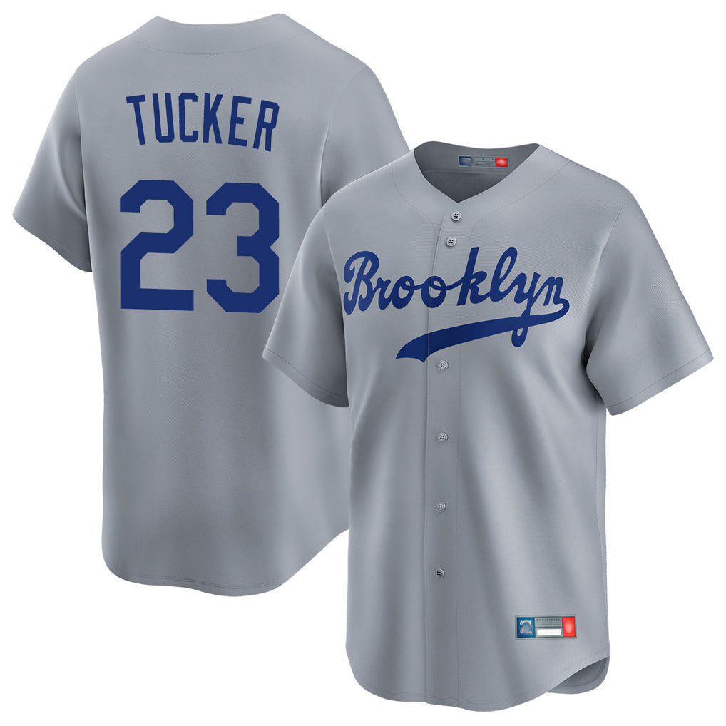 Pouc LA.Dodgers #23 Kyle Tucker Player Gray Game Limited Home Stitched Jerseys