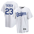 Pouc LA.Dodgers #23 Kyle Tucker Player White Game Home Stitched Jerseys