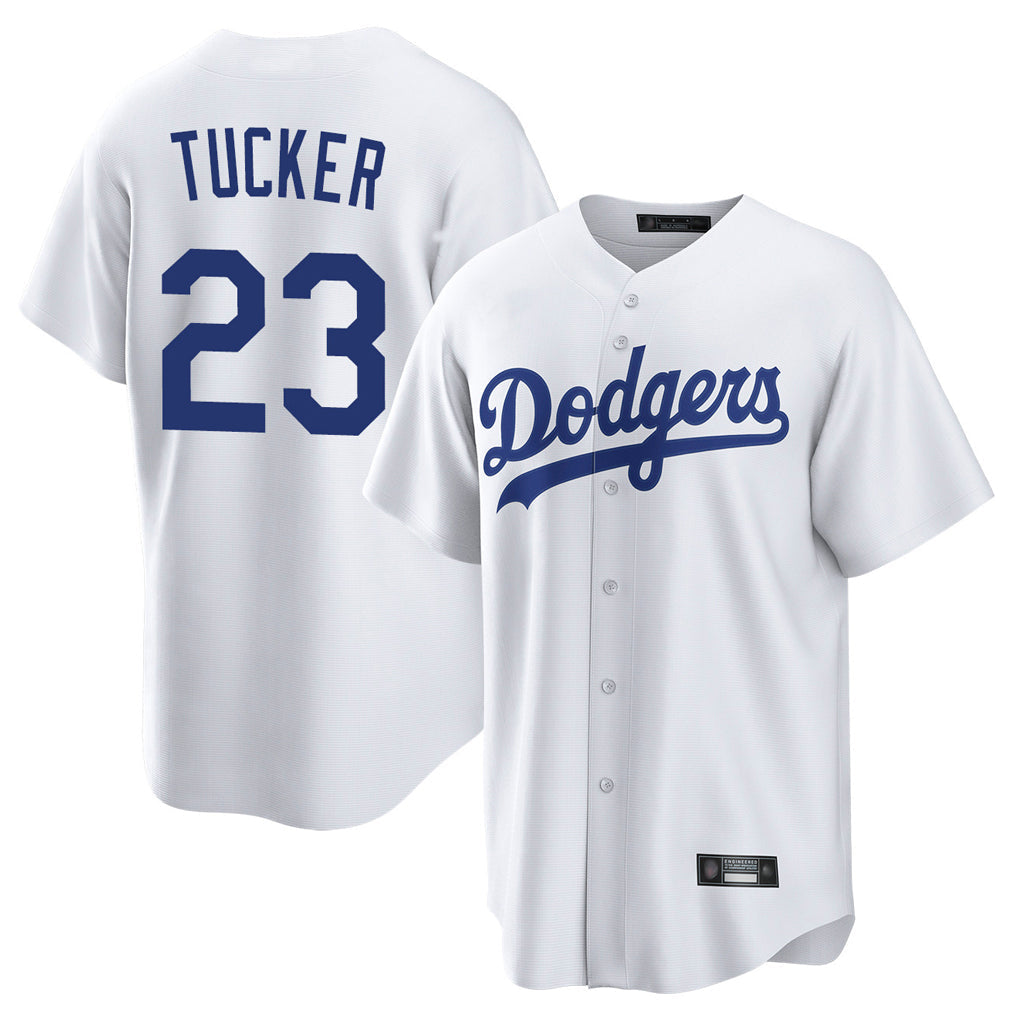 Pouc LA.Dodgers #23 Kyle Tucker Player White Game Home Stitched Jerseys