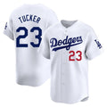 Pouc LA.Dodgers #23 Kyle Tucker Player White Limited Home Stitched Jerseys