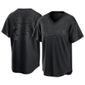 Pouc LA.Dodgers #25 Tommy Edman Player Black Pitch Fashion T-shirt Stitched Jerseys