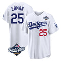 Pouc LA.Dodgers #25 Tommy Edman Player White World Series Home Game Stitched Jerseys