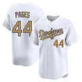 Pouc LA.Dodgers #44 Andy Pages Player Gold Collection Limited Home Stitched Jerseys