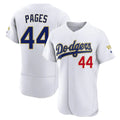 Pouc LA.Dodgers #44 Andy Pages Player Gold White 2026 Collection Stadium Limited Elite Stitched Jerseys