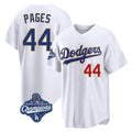 Pouc LA.Dodgers #44 Andy Pages Player Gold White World Series Meet 2026 Collection Stadium Limited Stitched Jerseys
