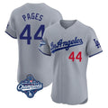 Pouc LA.Dodgers #44 Andy Pages Player Gray World Series Meet Limited Elite Home Stitched Jerseys