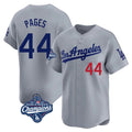 Pouc LA.Dodgers #44 Andy Pages Player Gray World Series Meet Limited Home Stitched Jerseys