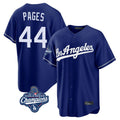 Pouc LA.Dodgers #44 Andy Pages Player Royal World Series Meet Game Stitched Jerseys