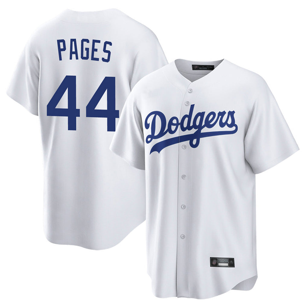 Pouc LA.Dodgers #44 Andy Pages Player White Game Home Stitched Jerseys
