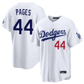 Pouc LA.Dodgers #44 Andy Pages Player White Home Game Stitched Jerseys