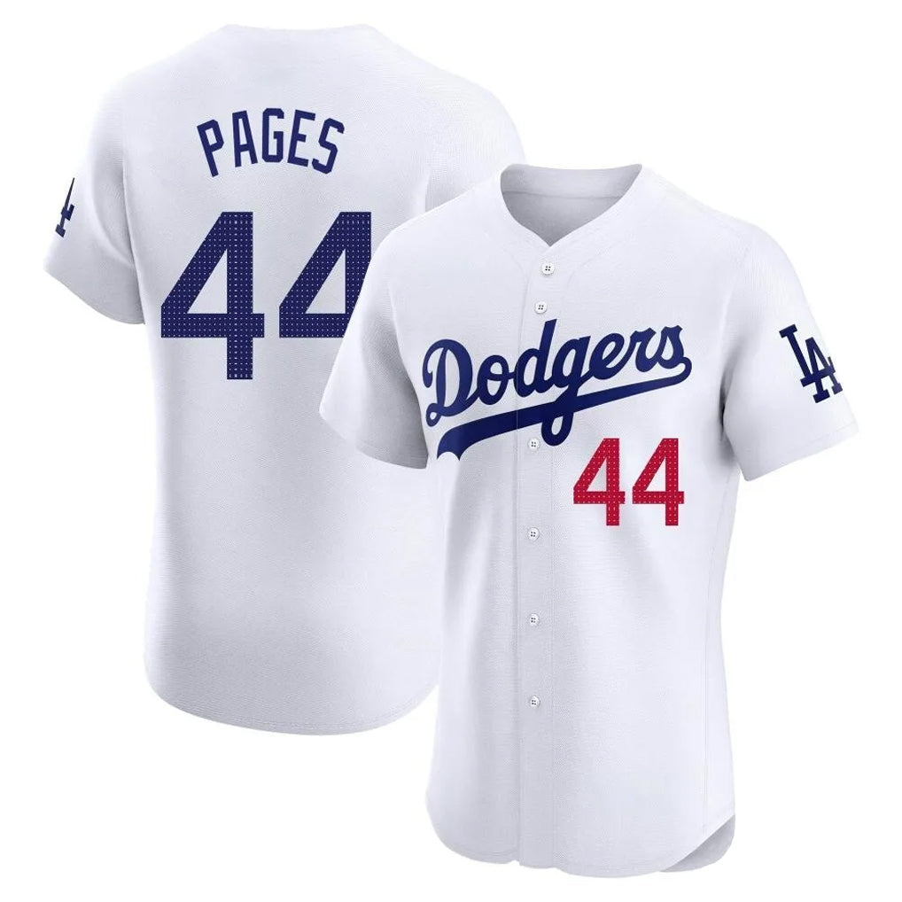 Pouc LA.Dodgers #44 Andy Pages Player White Limited Elite Home Stitched Jerseys